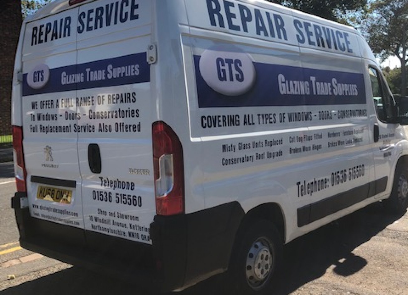New Double glazing repair van on the road